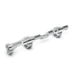 Balancer shafts supported by rolling bearings