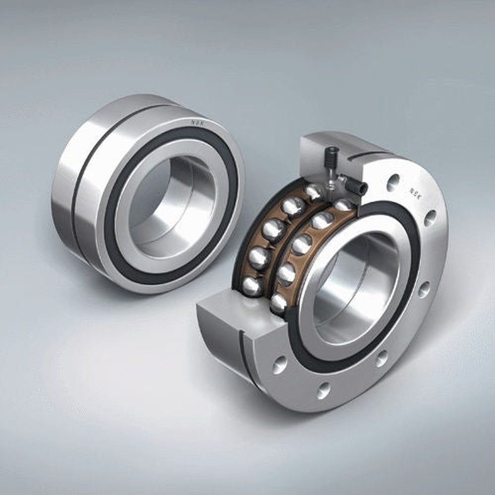 bsbd-series-nskhps-double-row-angular-contact-thrust-ball-bearings-for-ball-screw-support BSBD Series NSKHPS™ Double-Row Angular Contact Thrust Ball Bearings for Ball Screw Support - Image 1